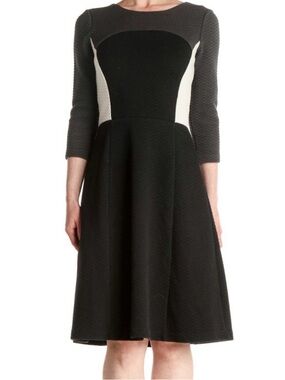 Boden Colorblick Fit-and-Flare Dress